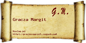 Gracza Margit névjegykártya